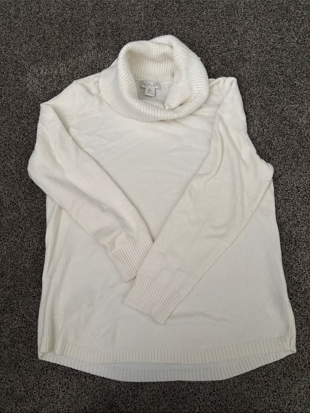 Rachel Zoe Cream Cowlneck Sweater